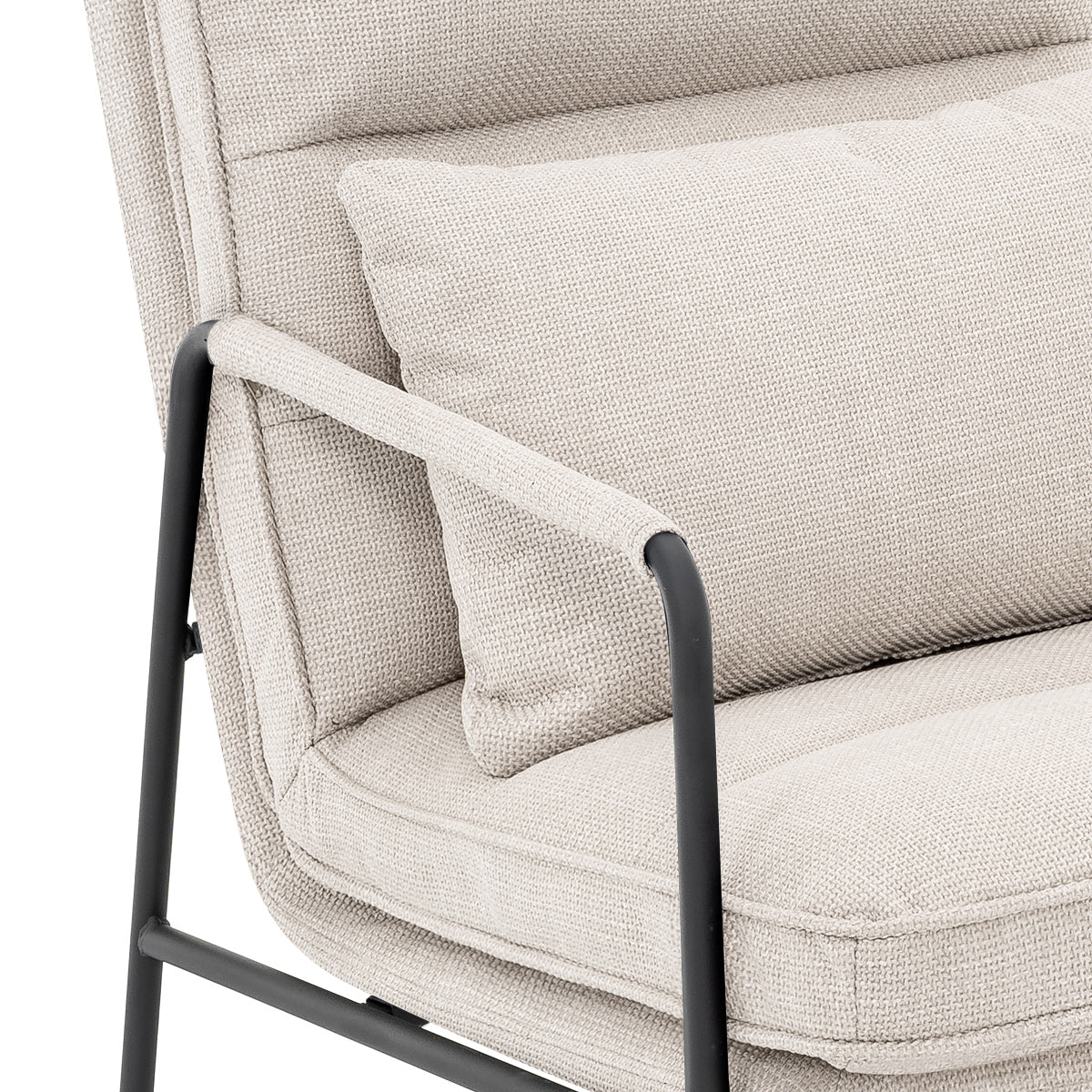Moda Accent Chair Tweed Fabric