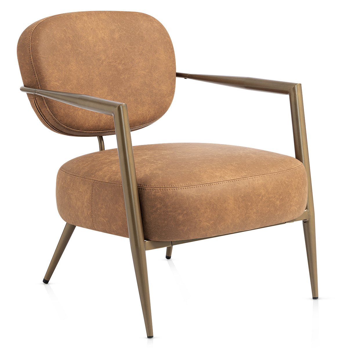 Cali Bronze Accent Chair Tan