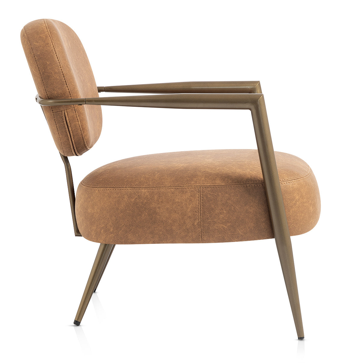 Cali Bronze Accent Chair Tan