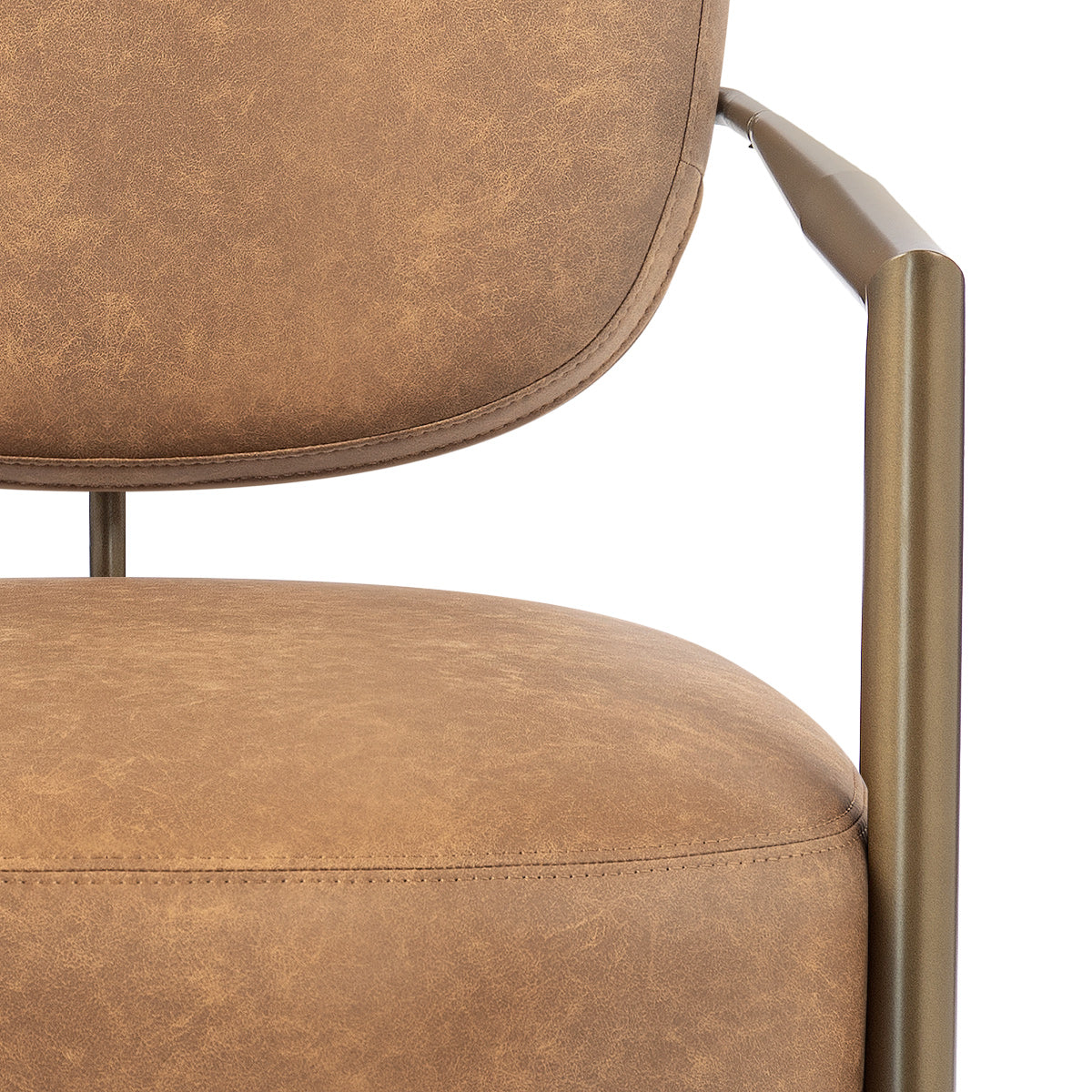 Cali Bronze Accent Chair Tan