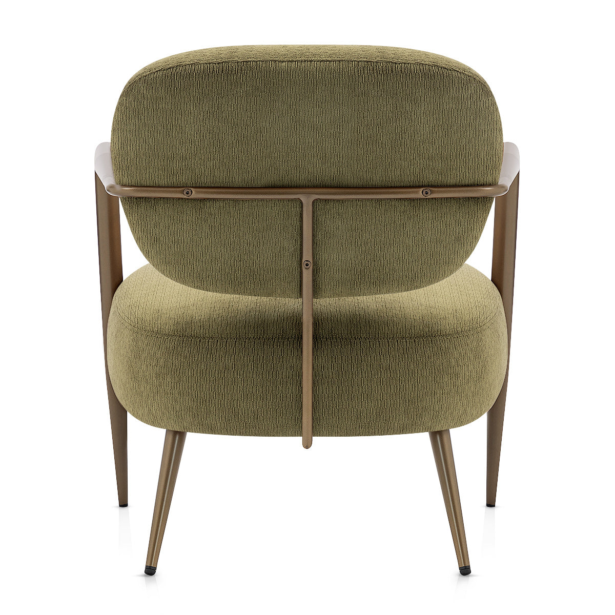 Cali Bronze Accent Chair Green Fabric