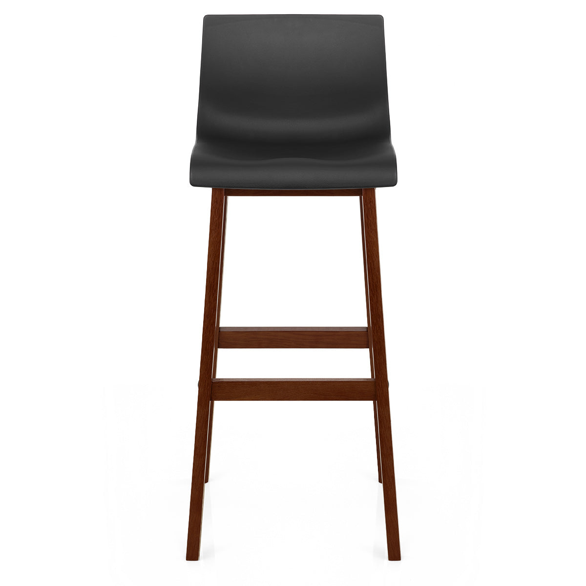 Drift Walnut & Black Bar Stool