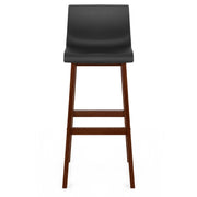 Drift Walnut & Black Bar Stool