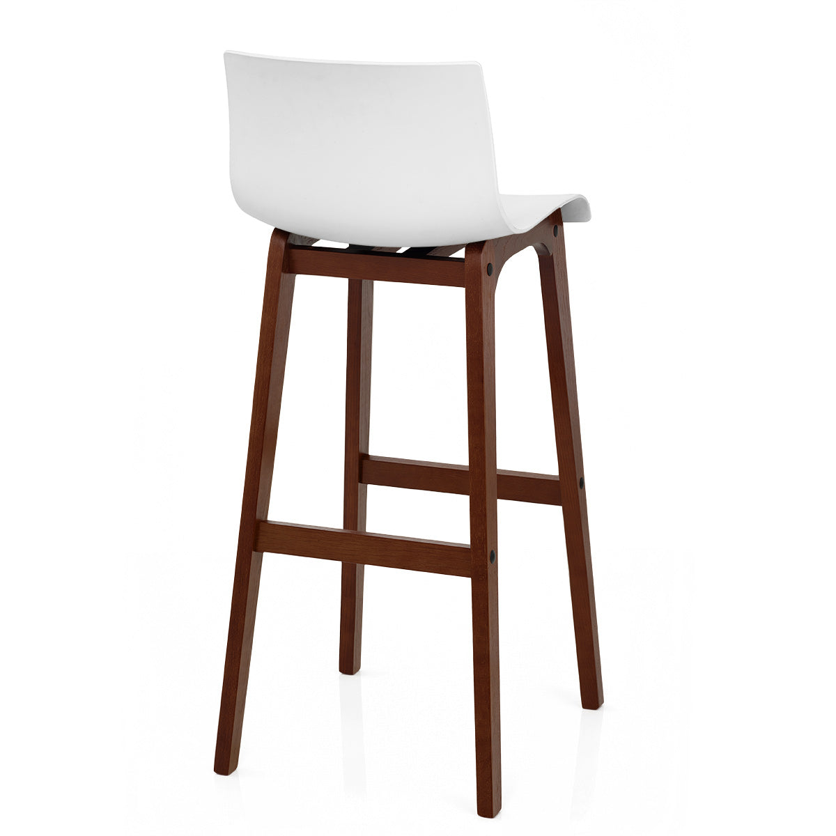 Drift Walnut & White Bar Stool