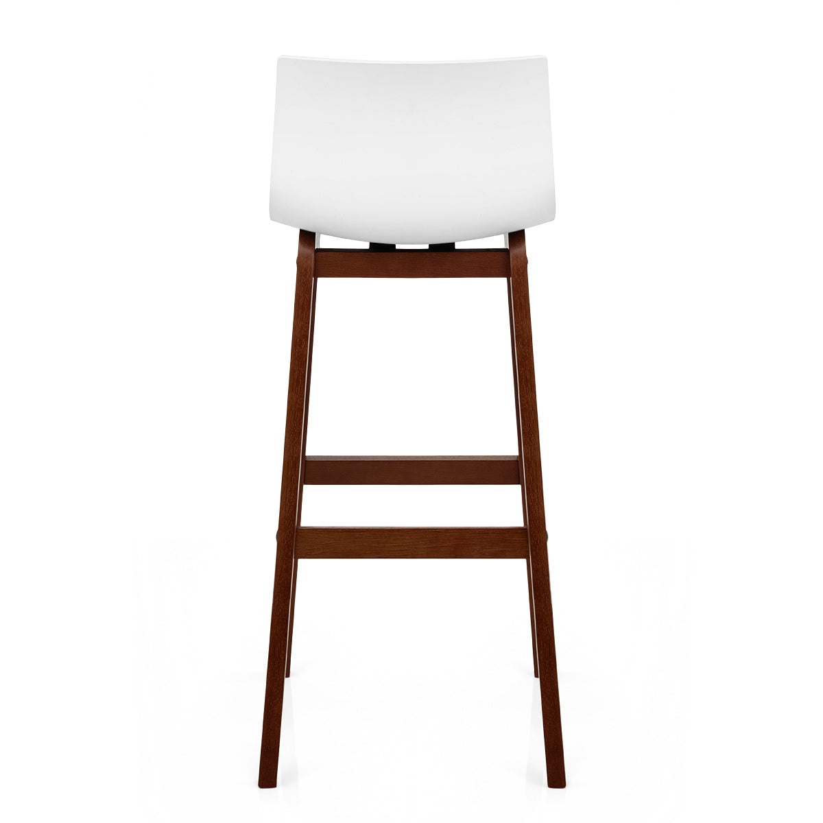 Drift Walnut & White Bar Stool