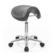 Deluxe Saddle Stool Grey