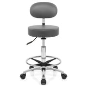 Swivel Stool With Back Grey