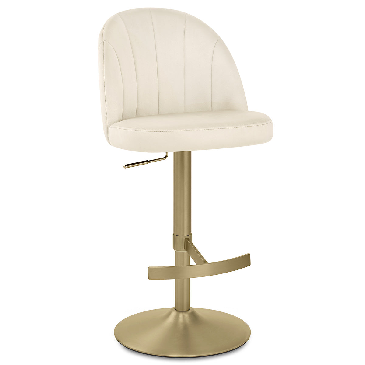 Nicola Bar Stool Cream Velvet