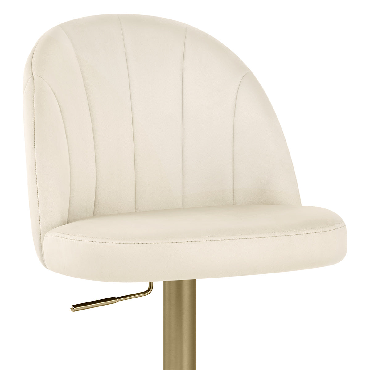 Nicola Bar Stool Cream Velvet