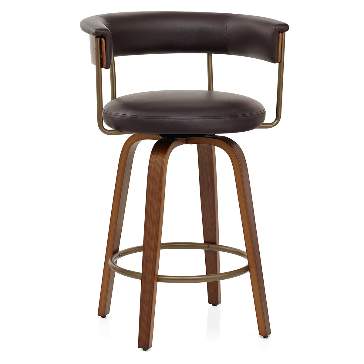 Costa Walnut Bar Stool Brown
