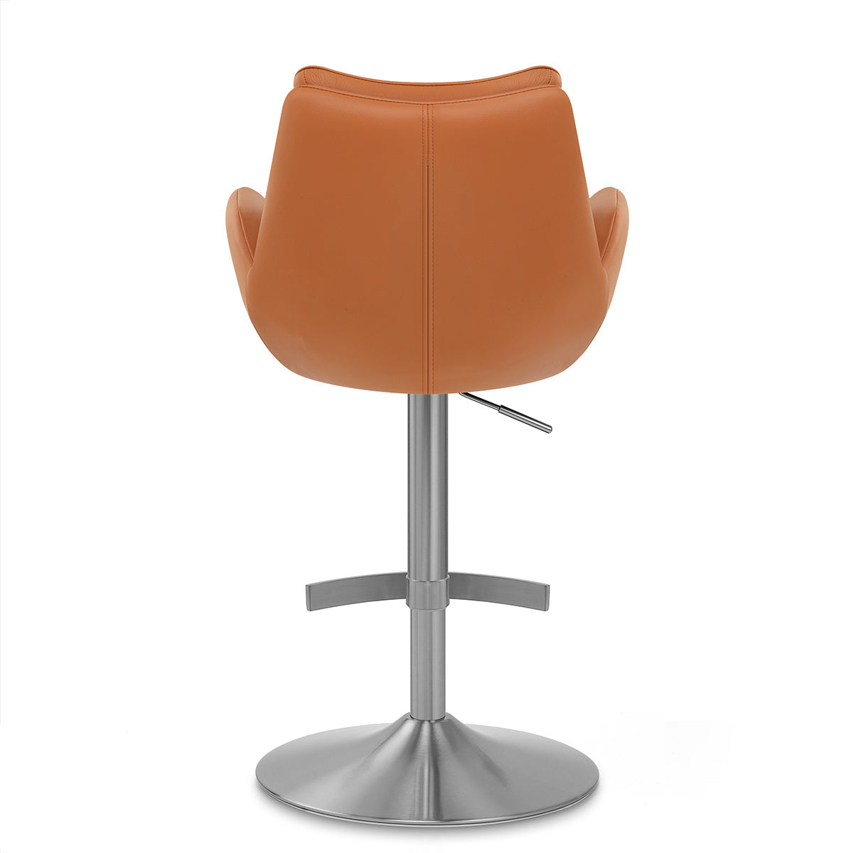 Seville Real Leather Brushed Stool Tan
