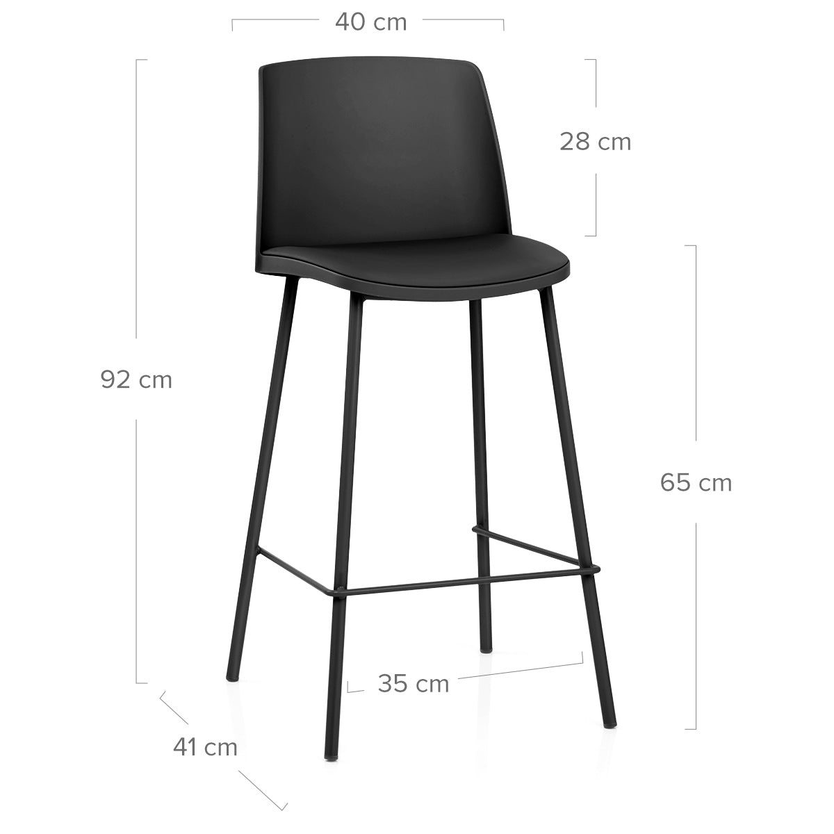 Cosmo Bar Stool Black