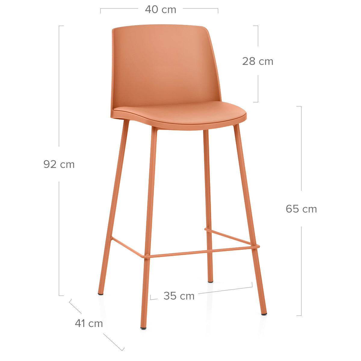 Cosmo Bar Stool Orange
