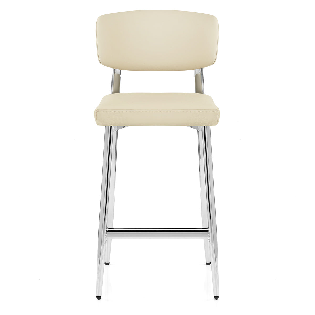 Parker Bar Stool Cream Real Leather