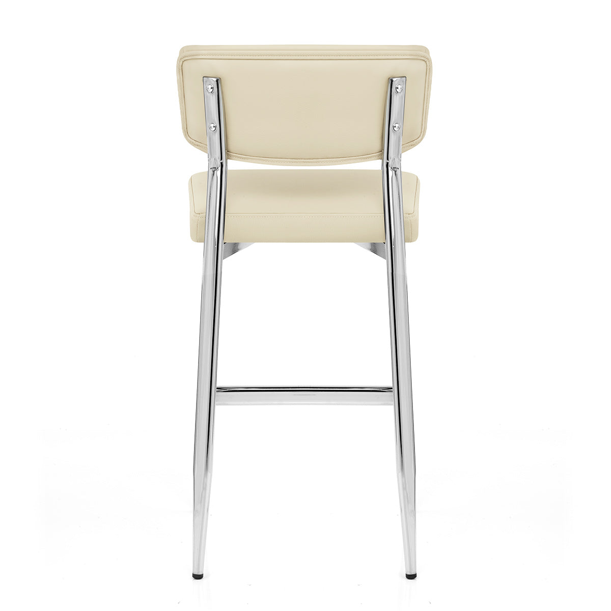 Parker Bar Stool Cream Real Leather