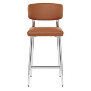 Parker Bar Stool Tan Real Leather