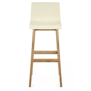 High Drift Oak & Cream Bar Stool
