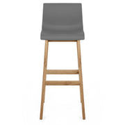 High Drift Oak & Charcoal Bar Stool