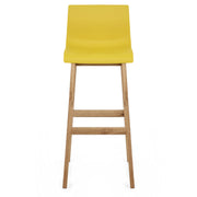 High Drift Oak & Yellow Bar Stool