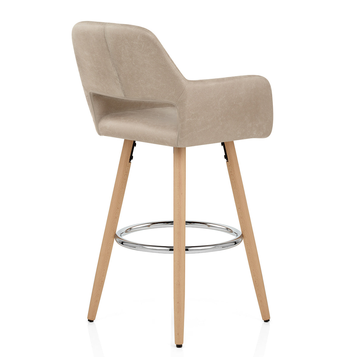 Kite Wooden Stool Antique Taupe