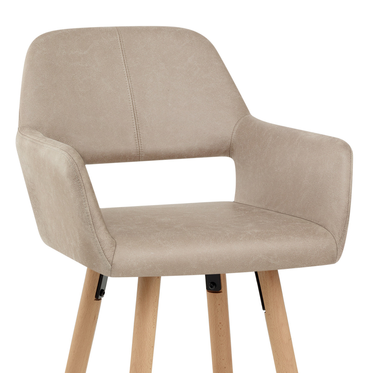 Kite Wooden Stool Antique Taupe