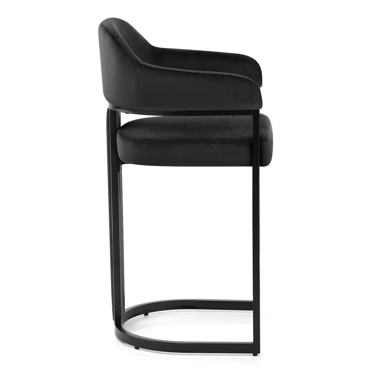Niagara Bar Stool Black Velvet