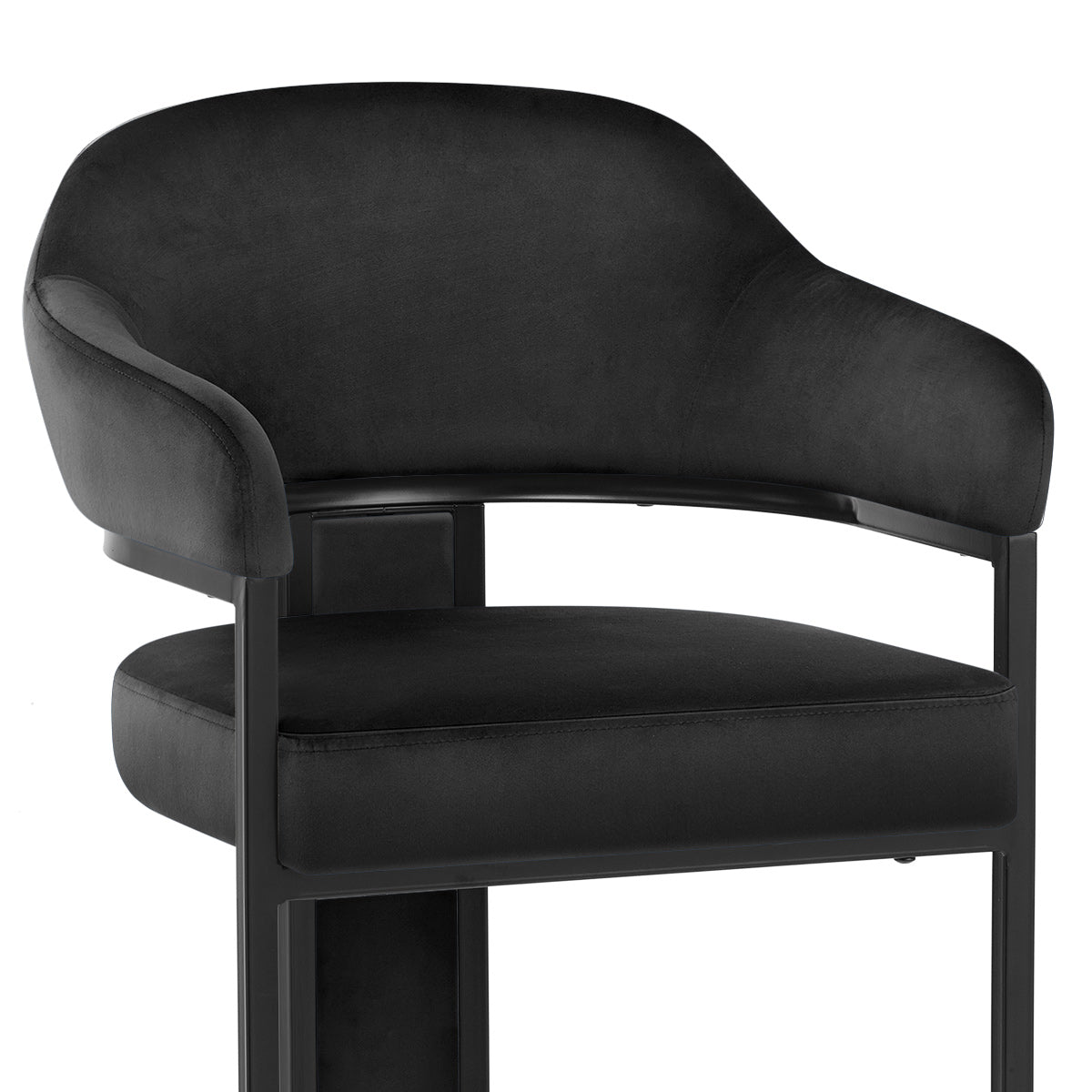 Niagara Bar Stool Black Velvet
