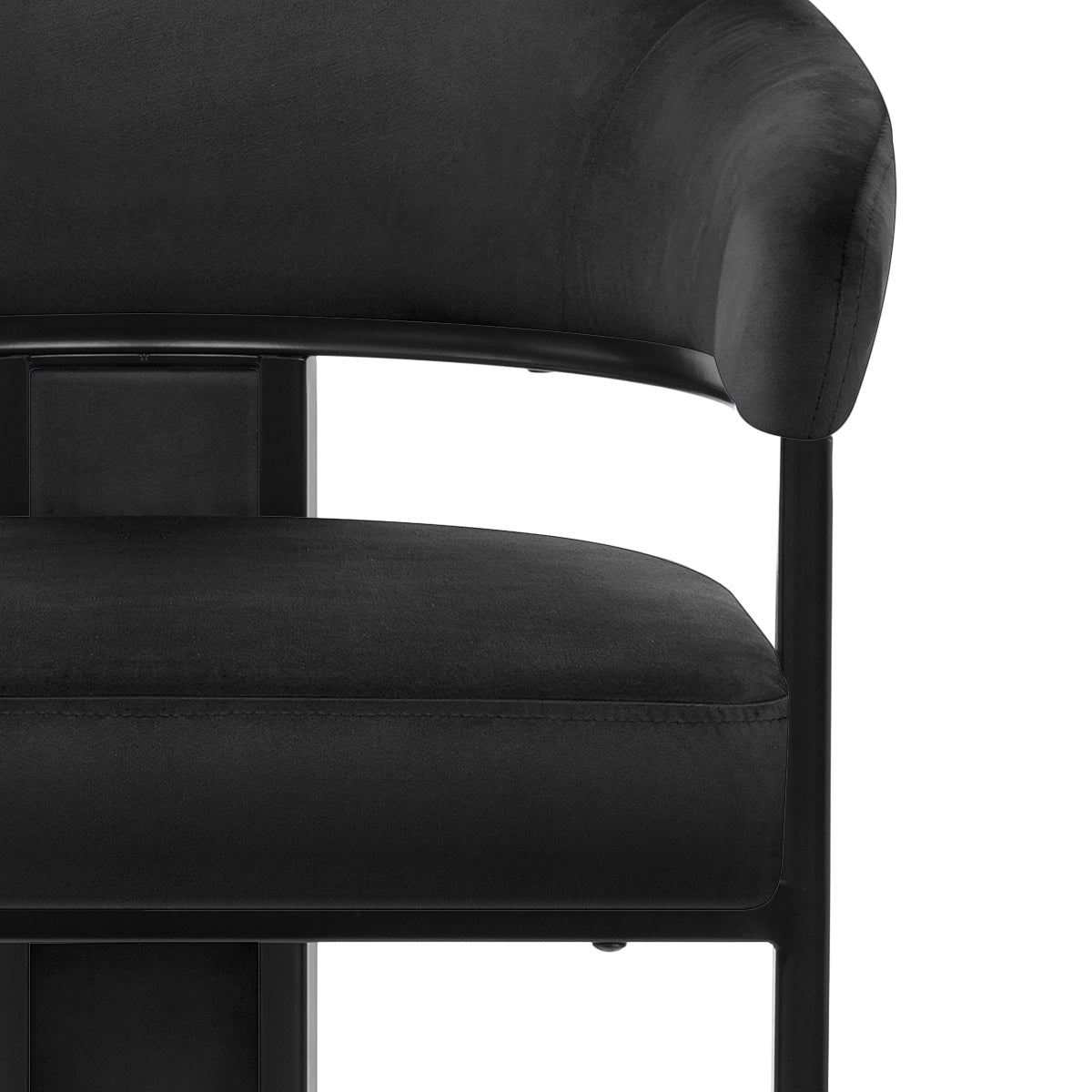 Niagara Bar Stool Black Velvet