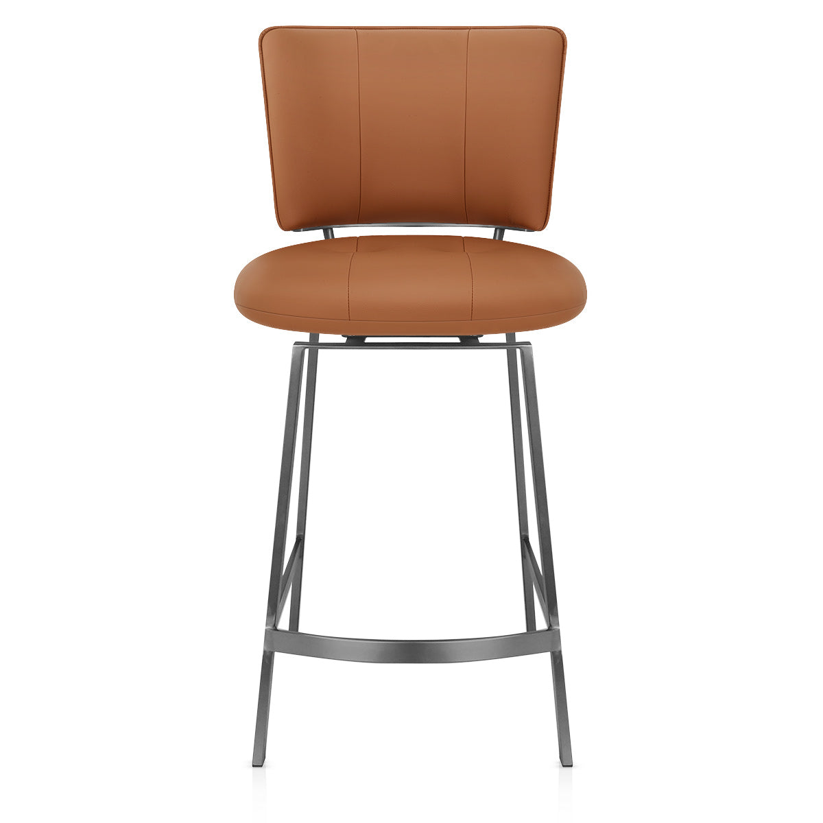 Finello Bar Stool Tan Eco Leather