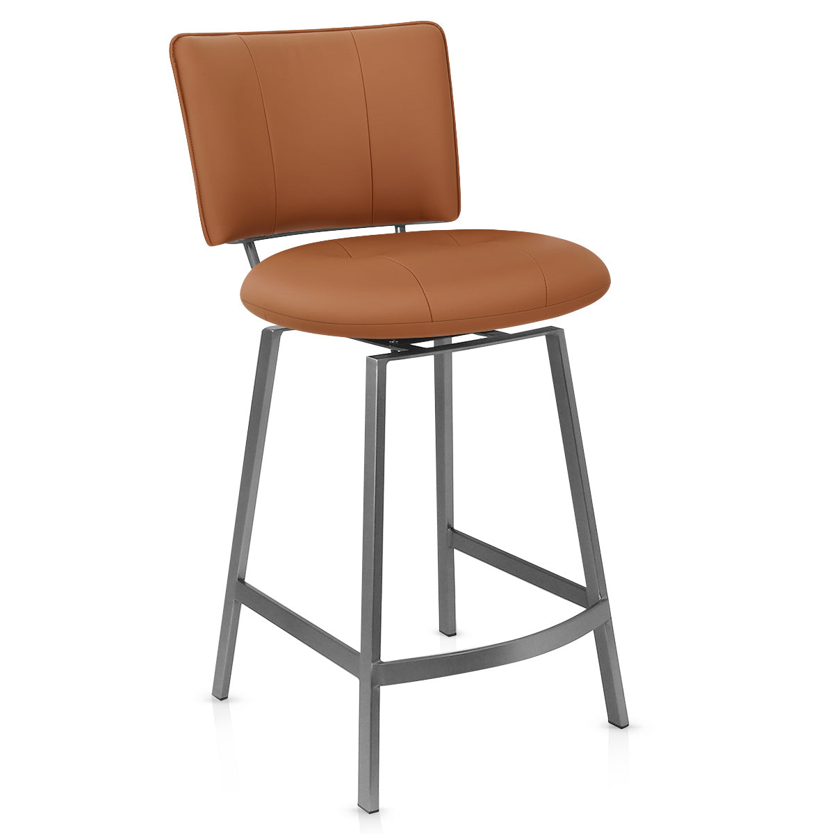 Finello Bar Stool Tan Eco Leather