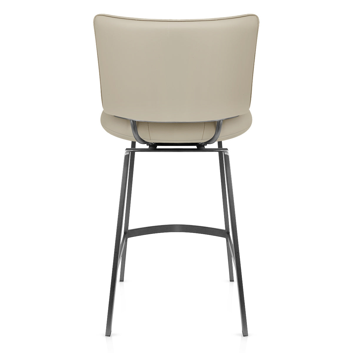 Finello Bar Stool Taupe Eco Leather