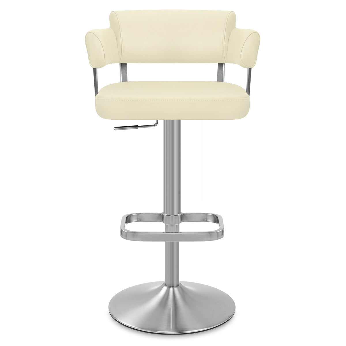 Sierra Bar Stool Cream Real Leather