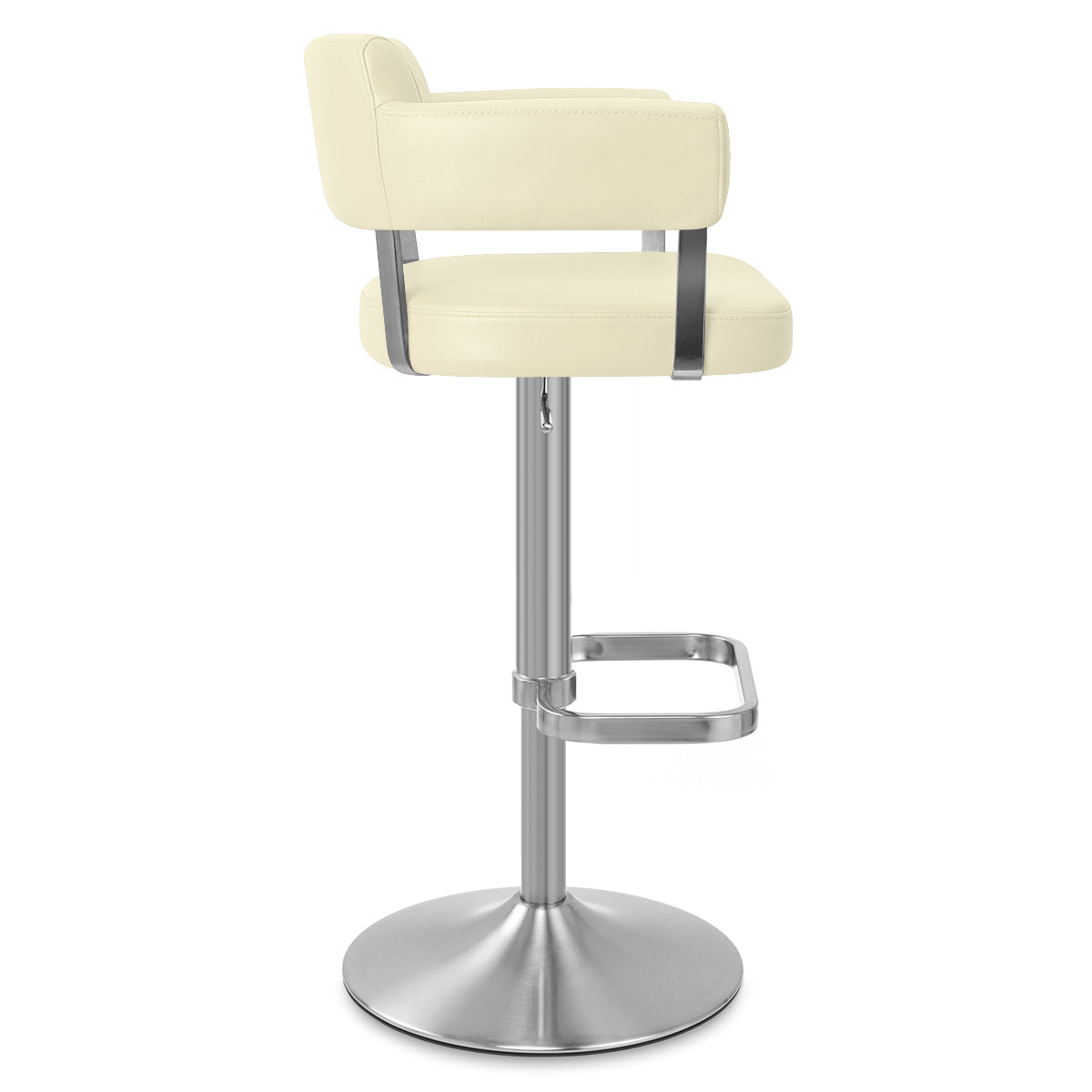 Sierra Bar Stool Cream Real Leather