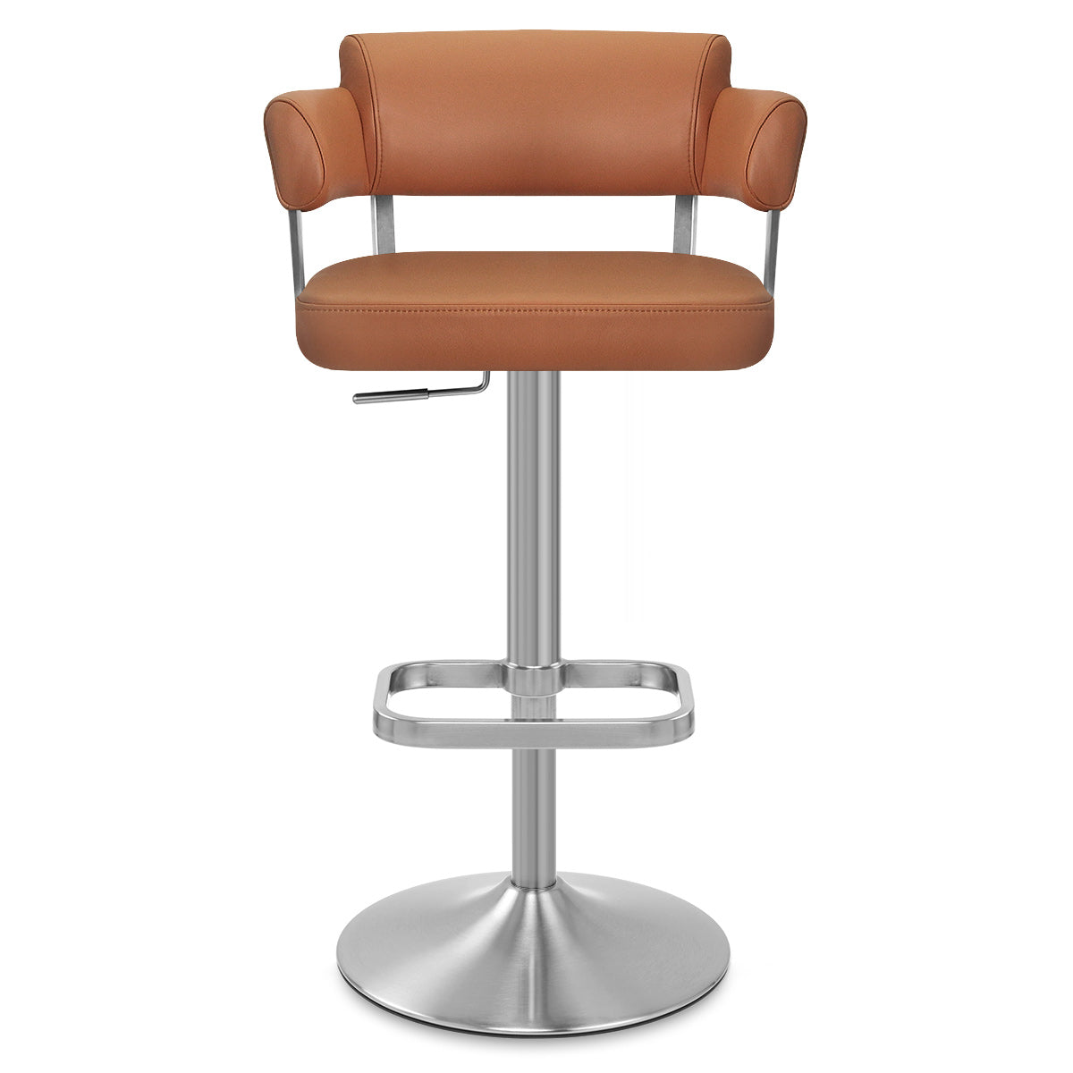 Sierra Bar Stool Tan Real Leather