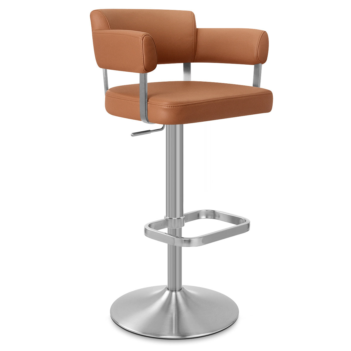 Sierra Bar Stool Tan Real Leather