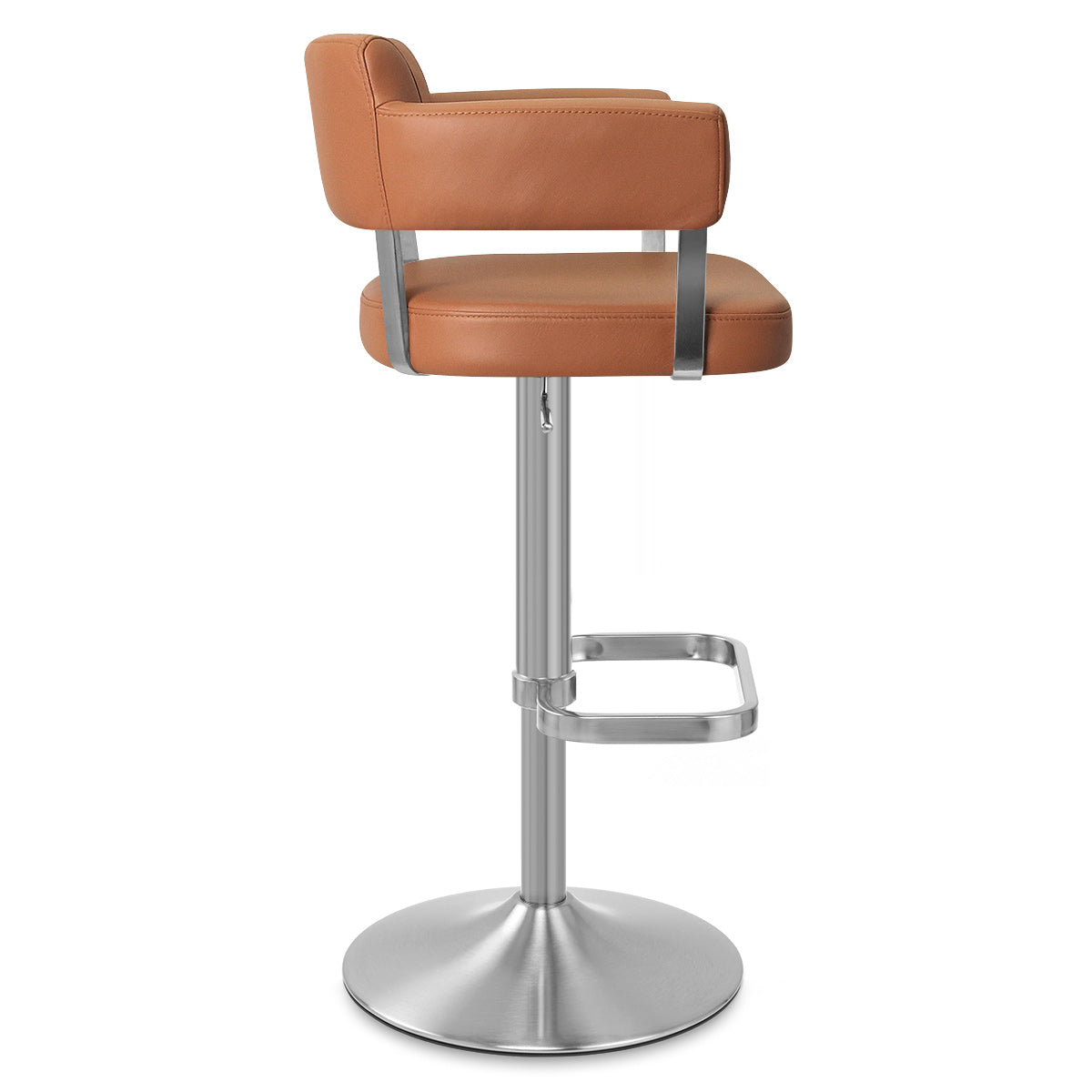 Sierra Bar Stool Tan Real Leather