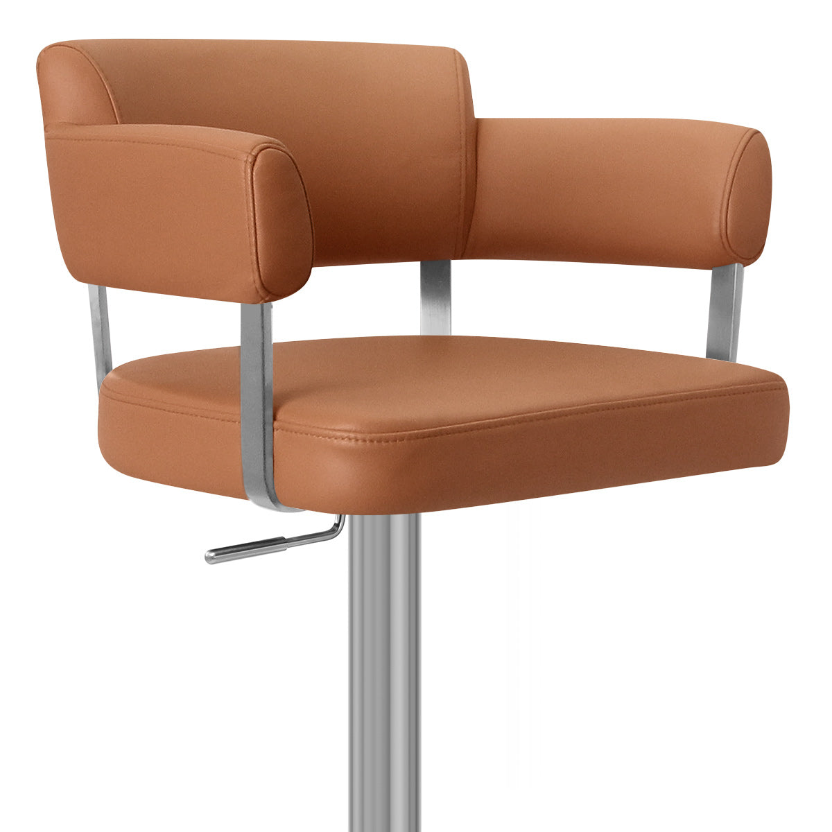 Sierra Bar Stool Tan Real Leather