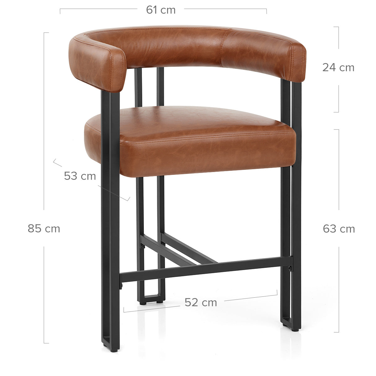 Gigi Bar Stool Antique Brown