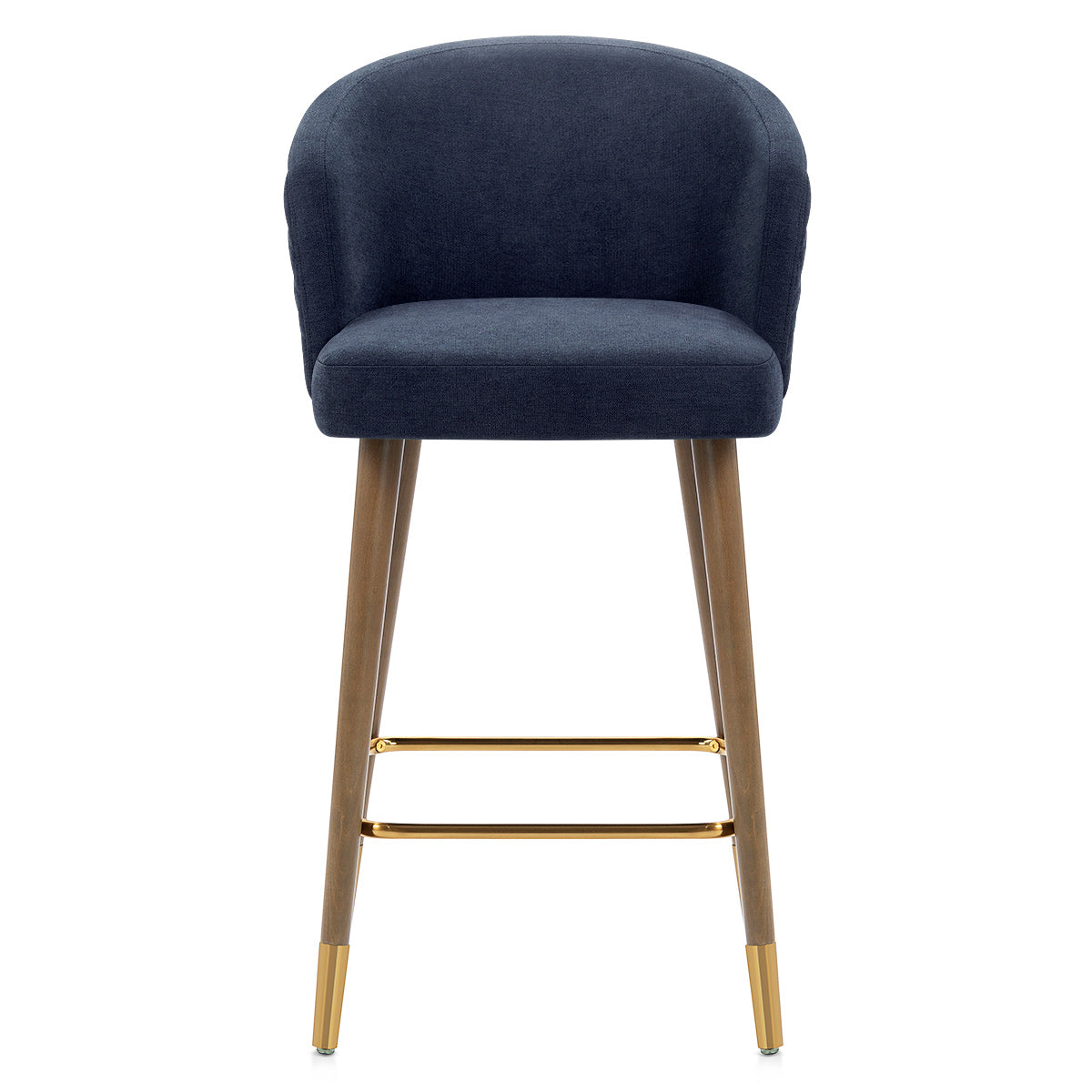 Boston Bar Stool Blue Fabric