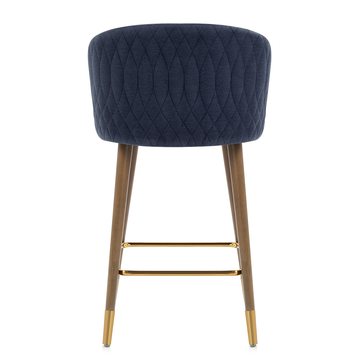 Boston Bar Stool Blue Fabric