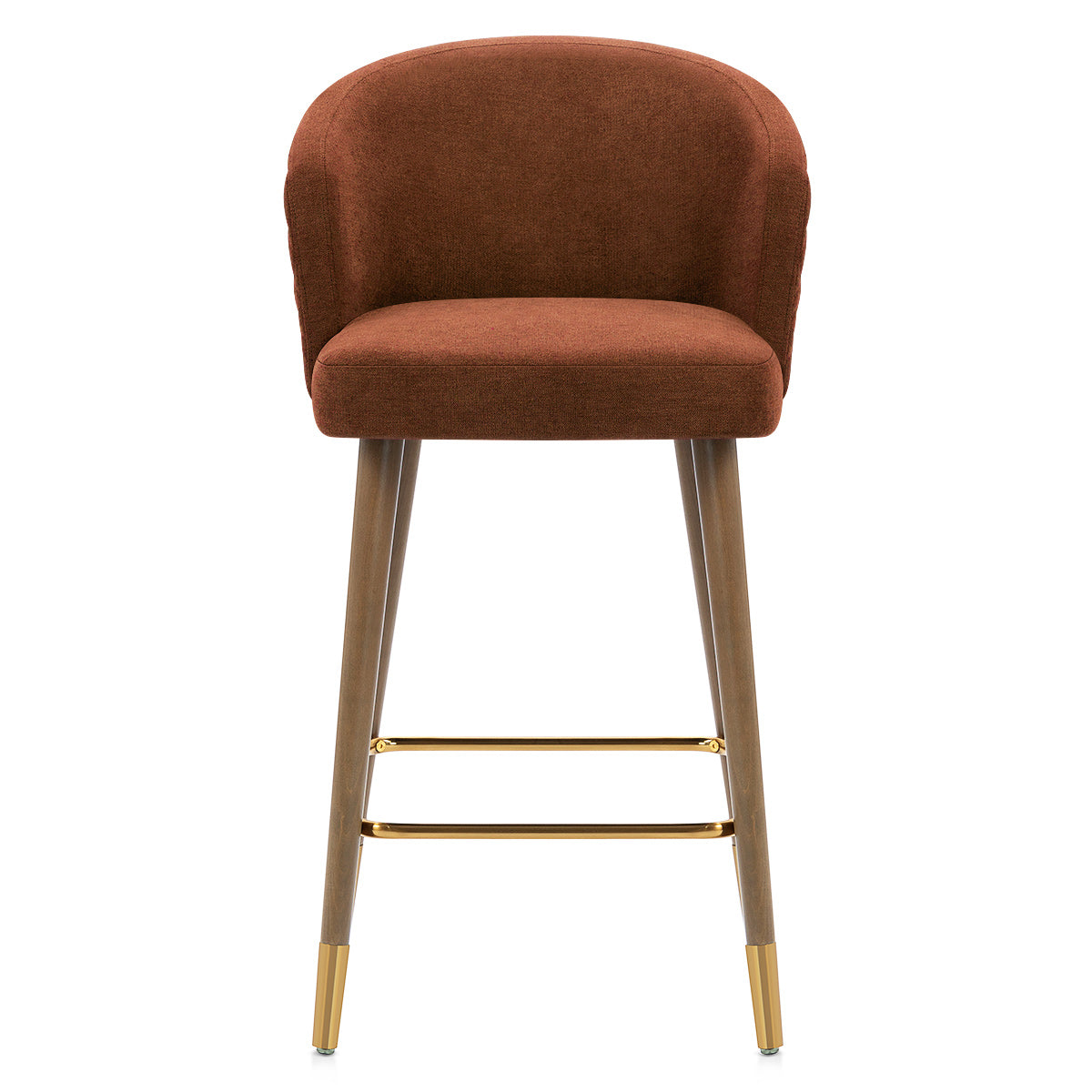 Boston Bar Stool Rust Fabric