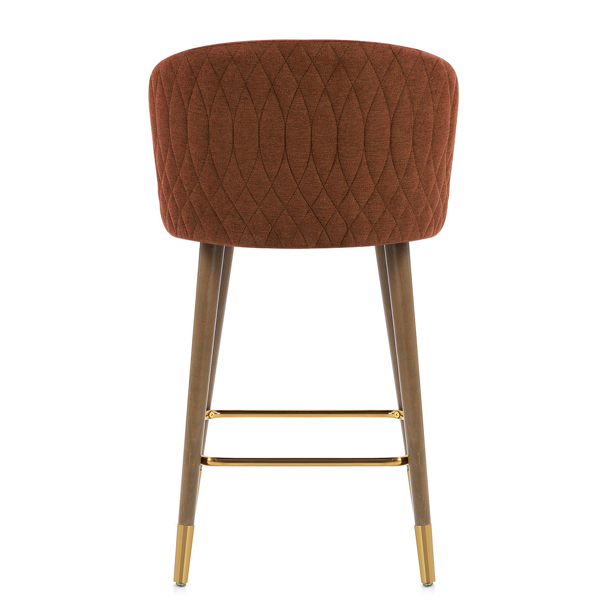 Boston Bar Stool Rust Fabric