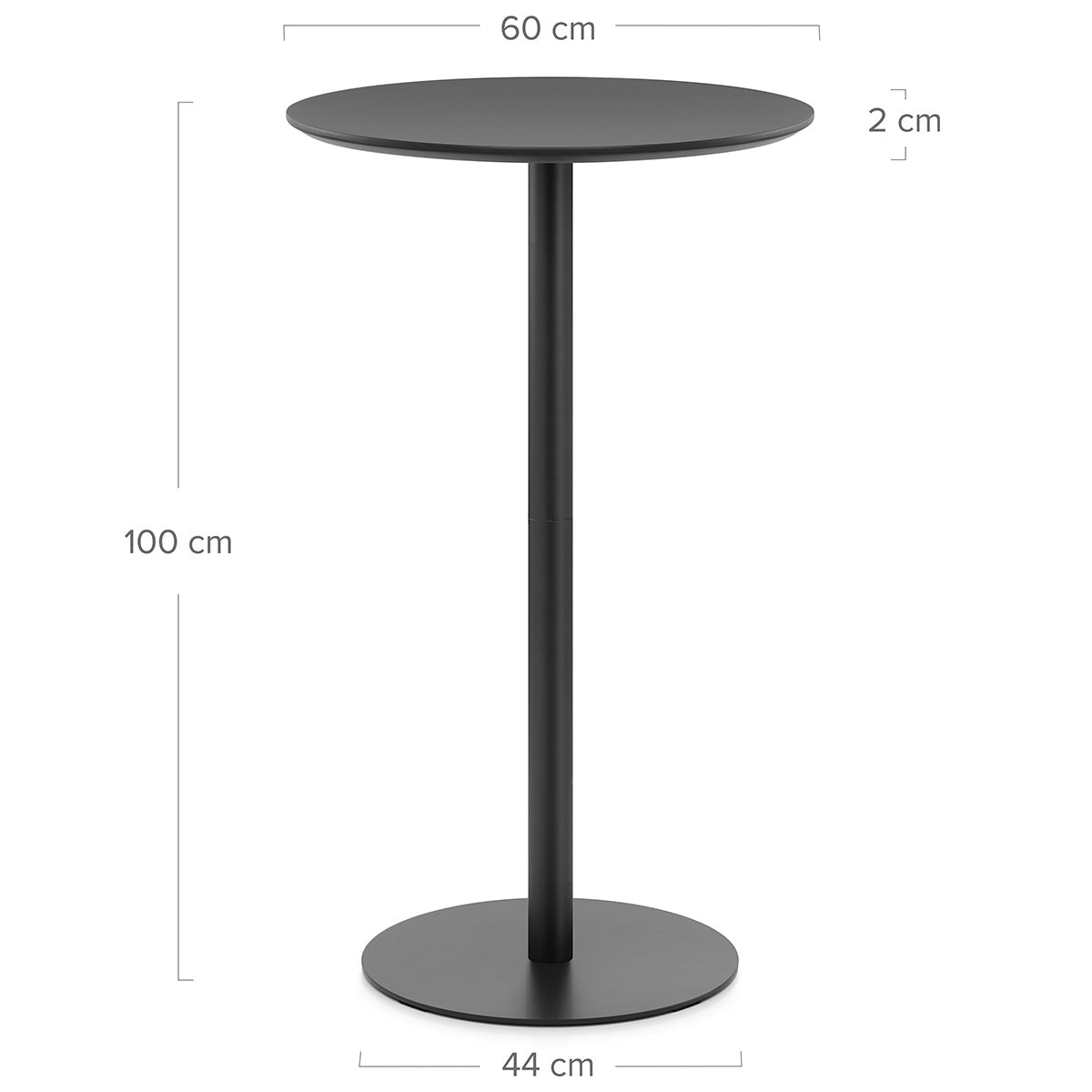 Paloma Bar Table Black & Black Wood