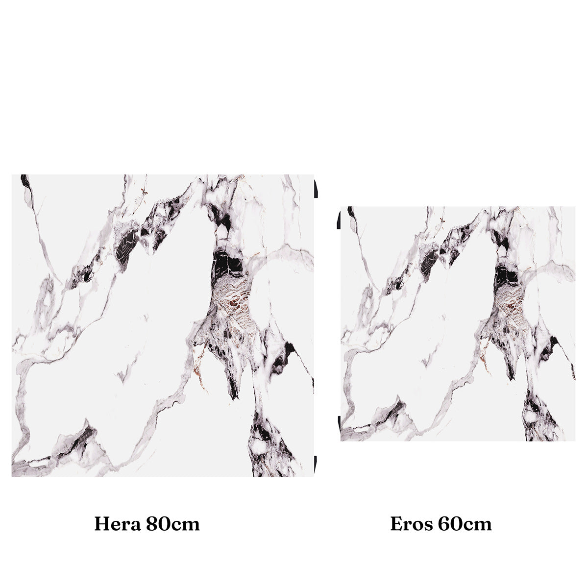Hera 80cm Black Coffee Table