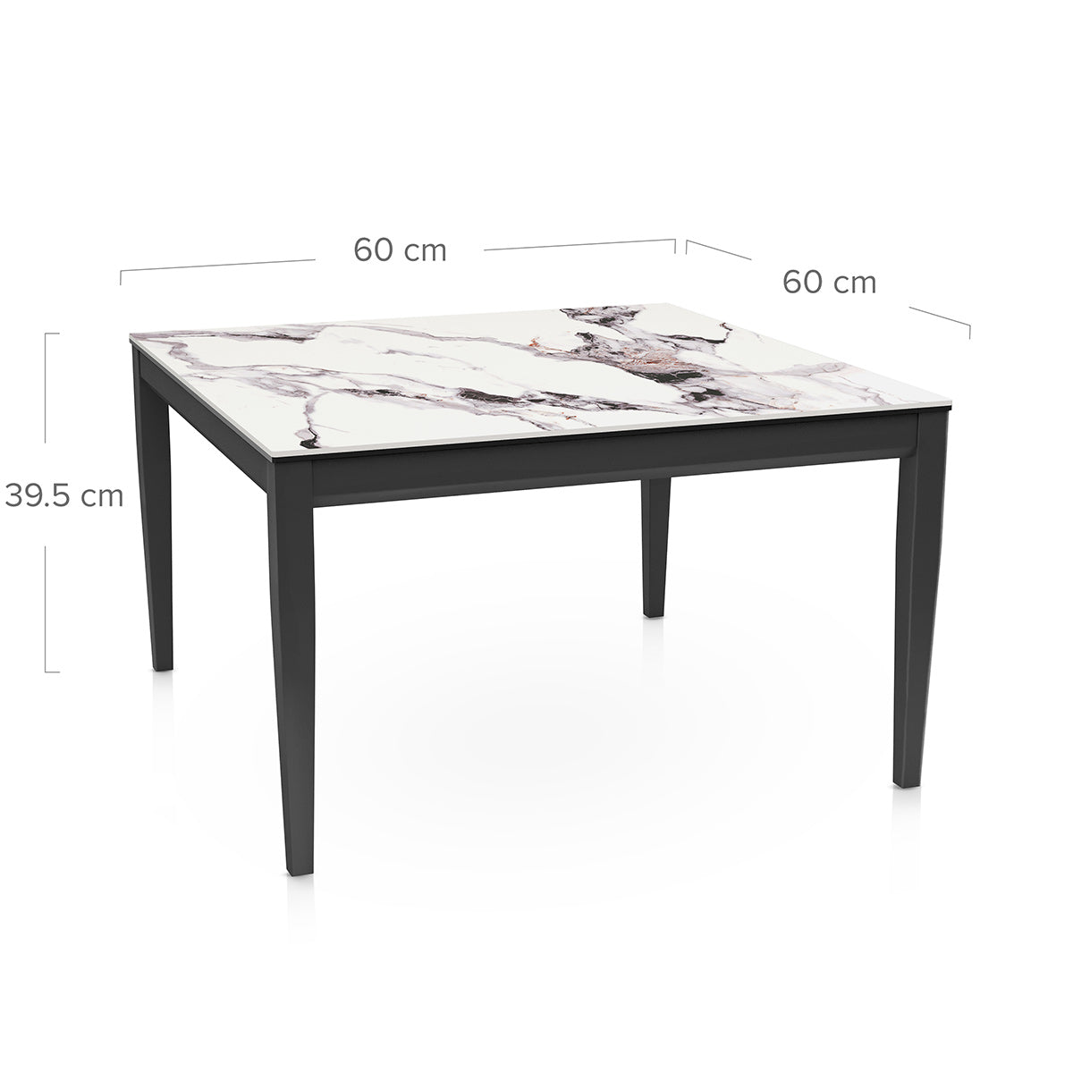 Eros 60cm Black Coffee Table