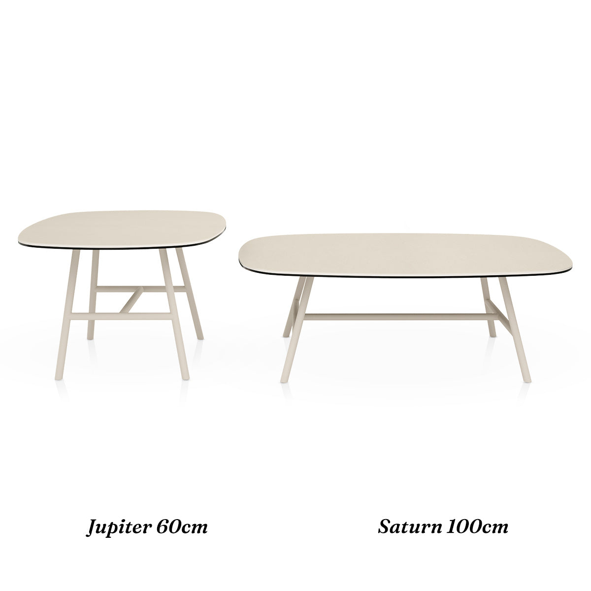 Saturn 100cm Coffee Table Cream
