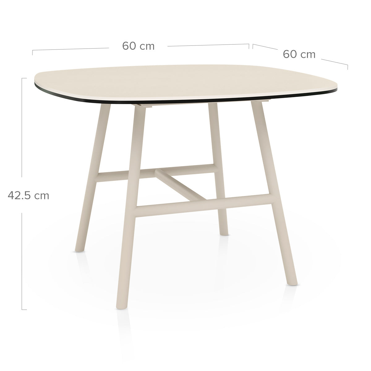 Jupiter 60cm Coffee Table Cream