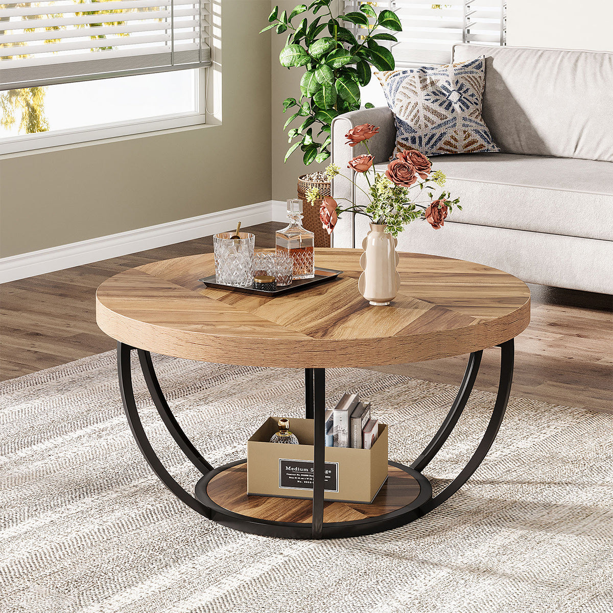 Orinoco 80cm Light Wood Coffee Table
