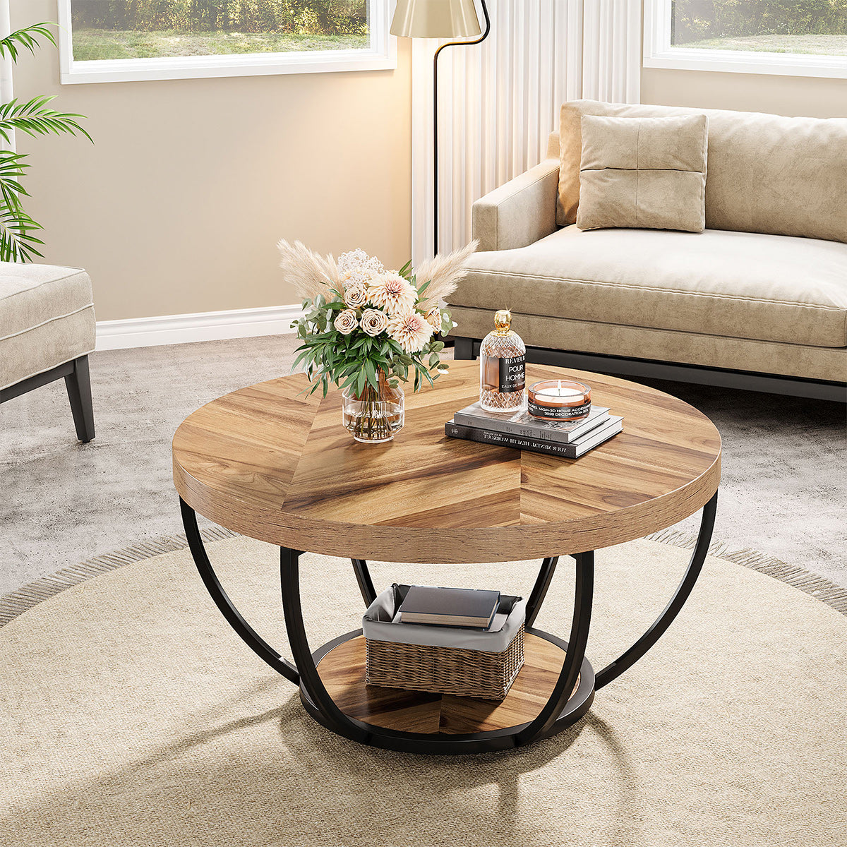 Orinoco 80cm Light Wood Coffee Table