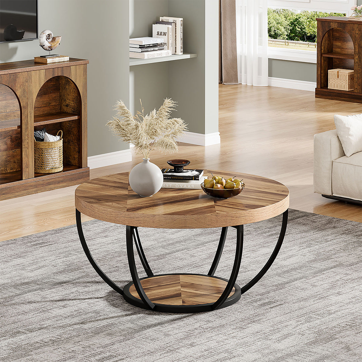 Orinoco 80cm Light Wood Coffee Table